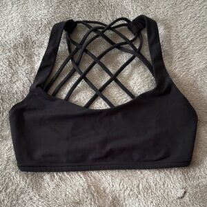 Lululemon Athletica Black Crisscross Sports Bra